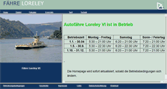Desktop Screenshot of faehre-loreley.de
