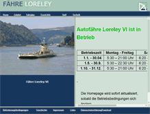 Tablet Screenshot of faehre-loreley.de